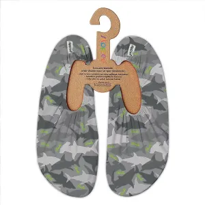 Slipfree Non-Slip Beach Shoes Camo Aqua Sock ADULTS Grippy Soles