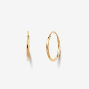 Small Endless 14k Hoops