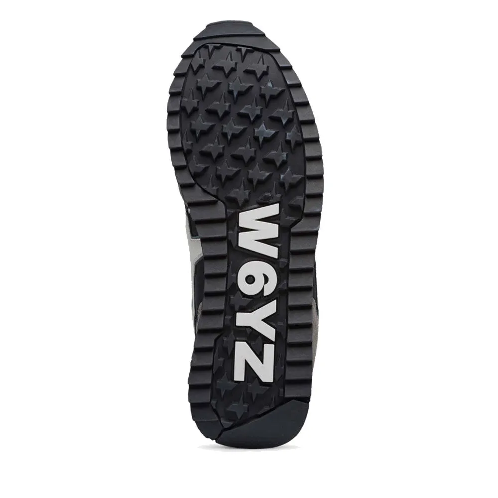 Sneakers Uomo W6YZ Yak-M. in Tessuto Tecnico e Suede colore Dark Grey Black e Dust