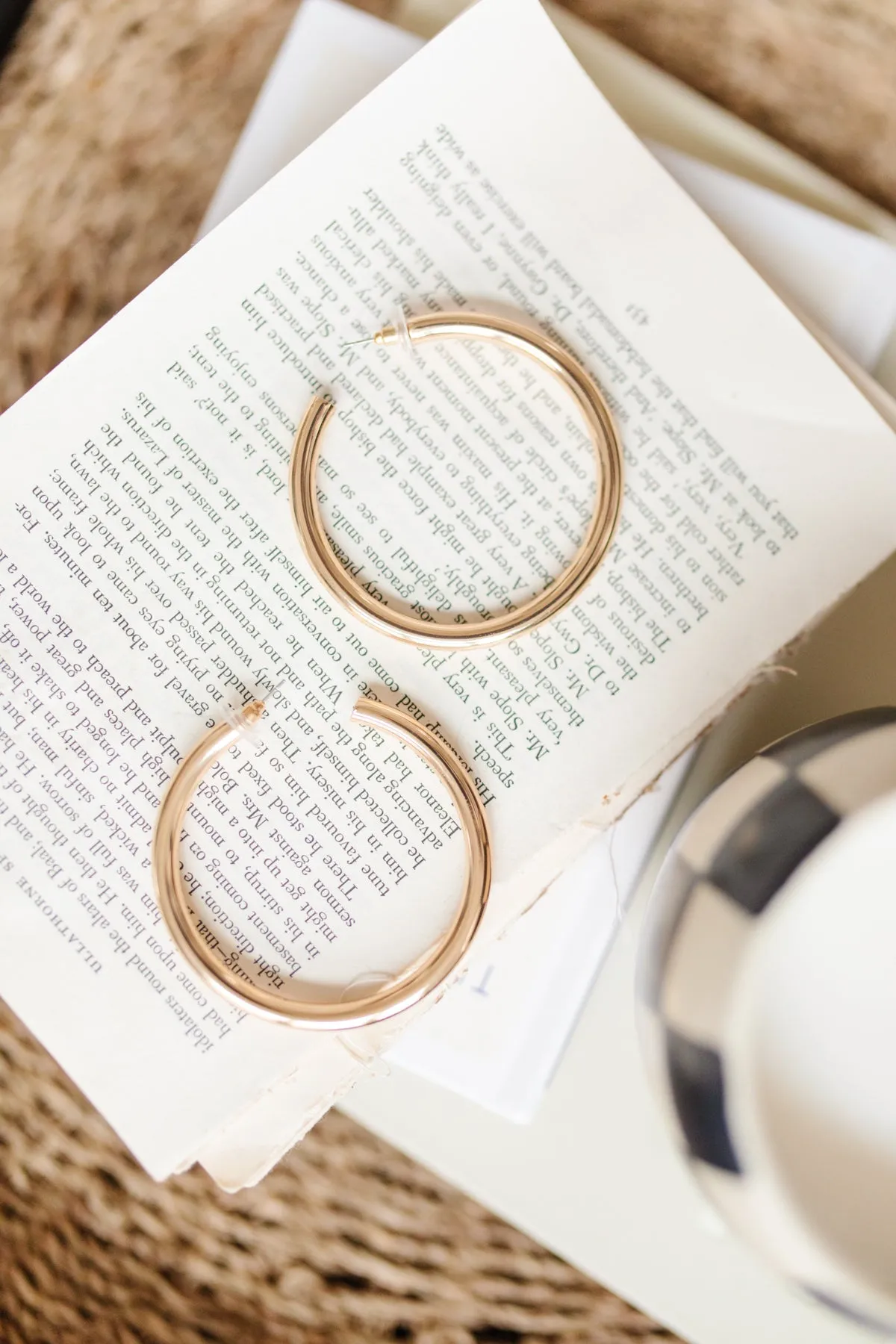 Solid Gold Hoops