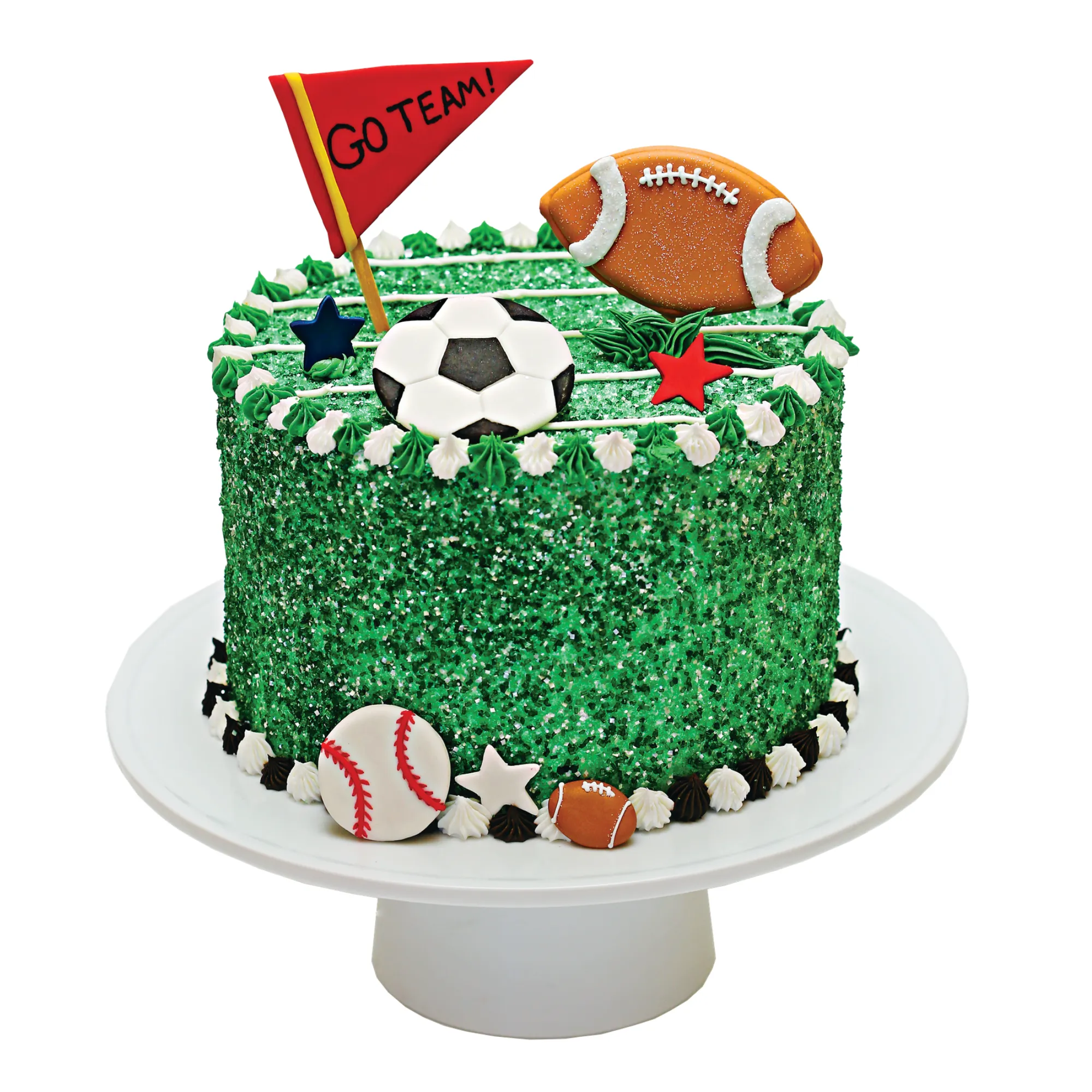 Sports Fan Designer Decorating Bundle (Cookie Kit, Cake Decor   Cupcake Kit)