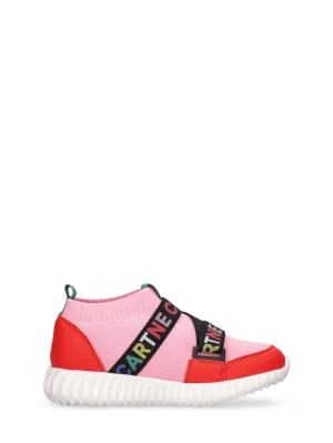 Stella McCartney Kids   Knit recycled nylon sneakers 