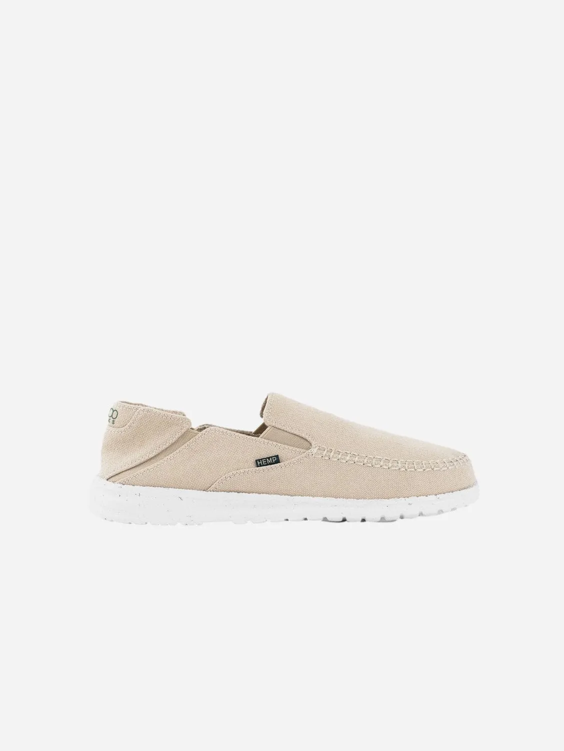 SunSlide Men's Hemp Slip-On Sneakers | Beige