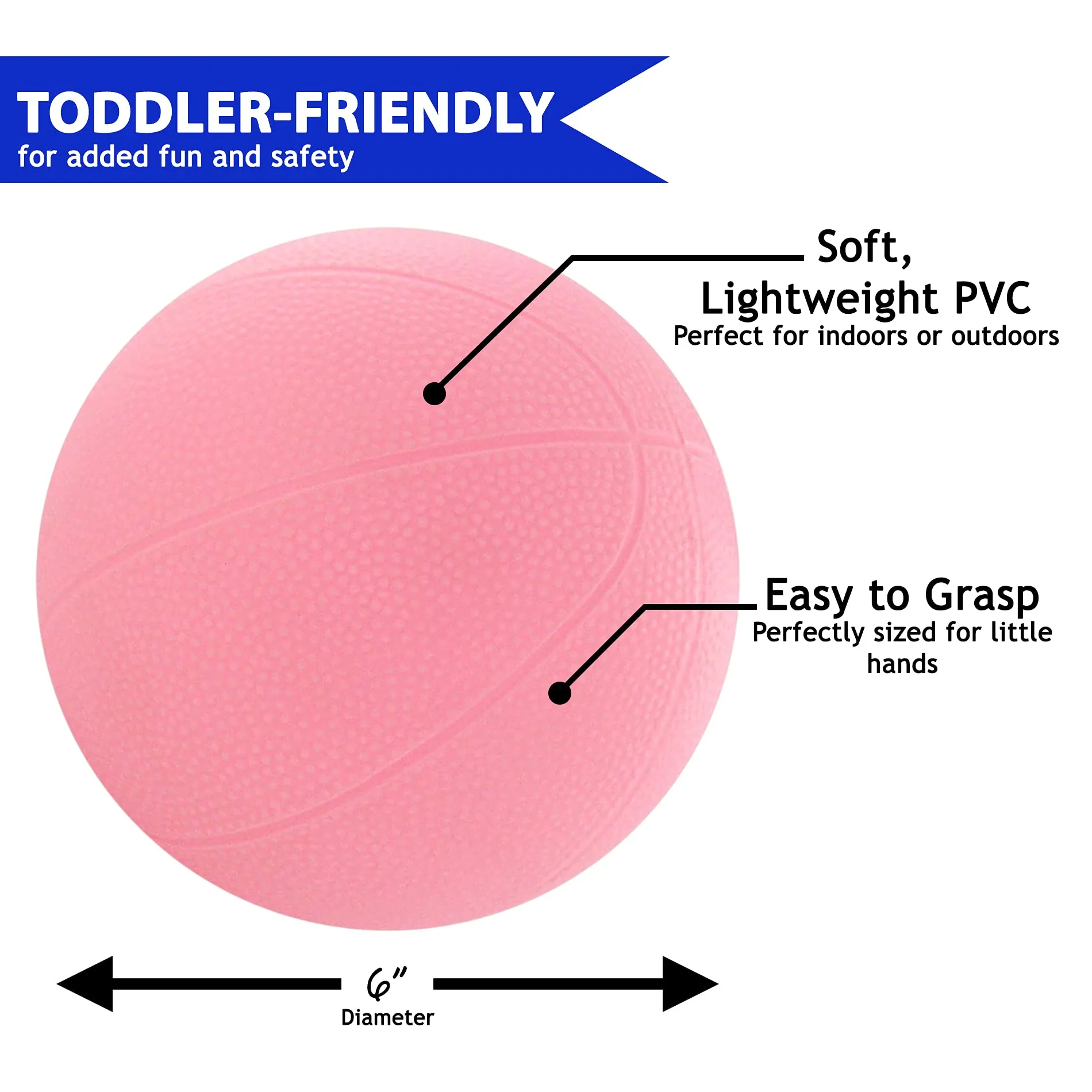 Toddler & Little Kids Replacement Basketball - for Little Tikes Easy Score Basketball Hoop