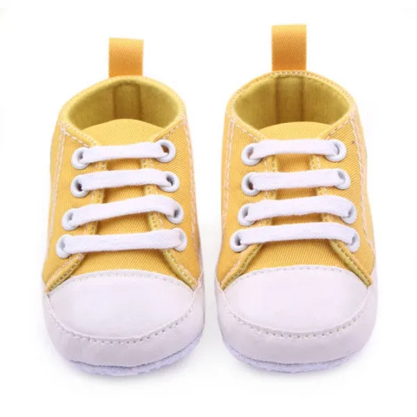 Toddler Baby Boy Girl Lace Up Sneakers Soft Sole Crib Shoes Newborn to 12Months