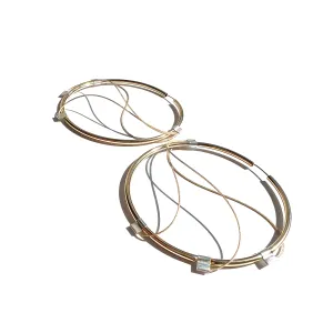 Triple Wave XL Hoop Earrings in 14K Yellow Gold