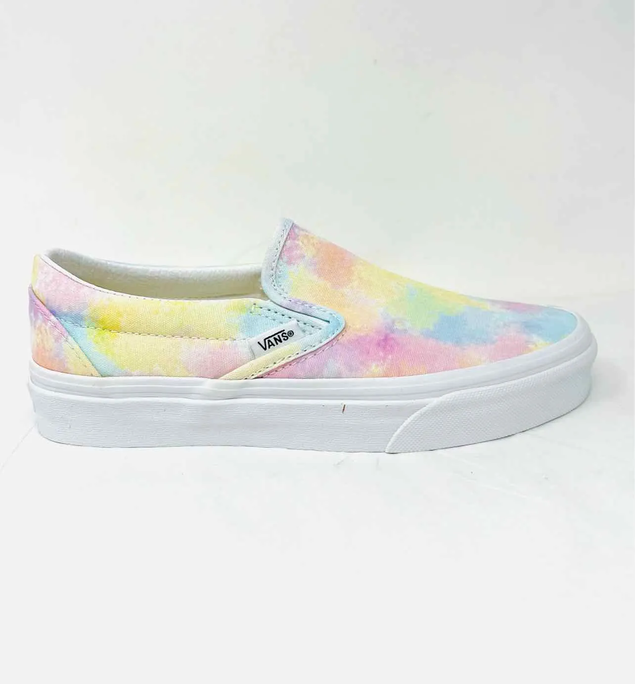 Vans Size 6.5 White/Multi Tie Dye Slip-On NEW Shoes Sneakers