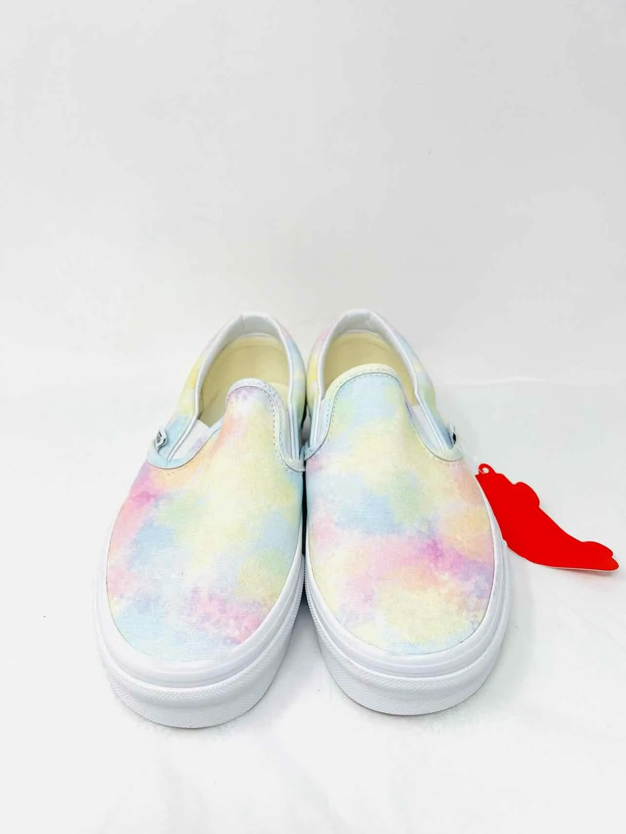 Vans Size 6.5 White/Multi Tie Dye Slip-On NEW Shoes Sneakers