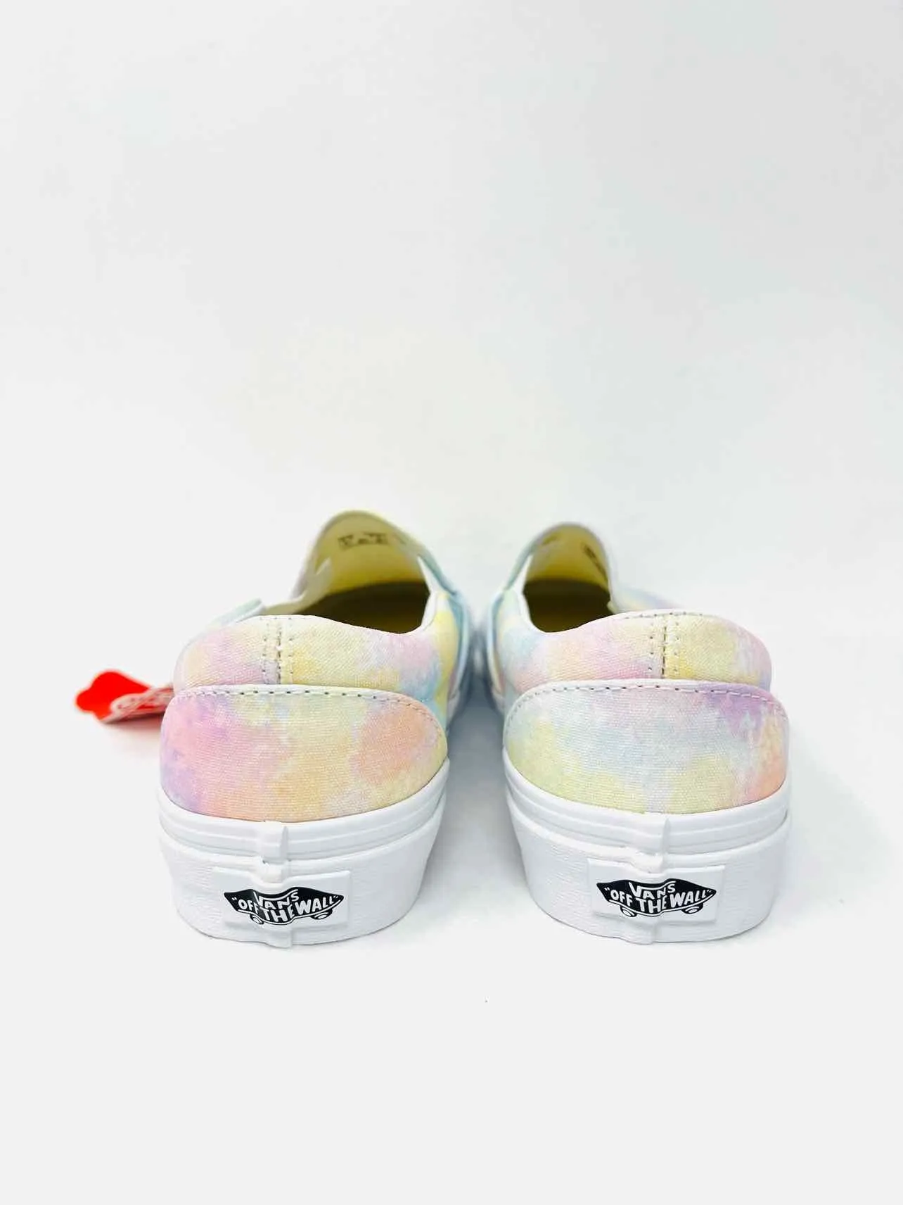 Vans Size 6.5 White/Multi Tie Dye Slip-On NEW Shoes Sneakers