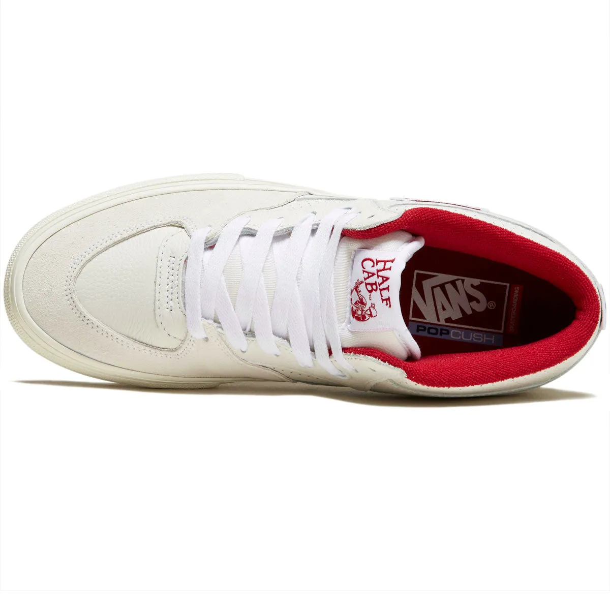 Vans Skate Half Cab Shoes - Vintage Sport White/Red