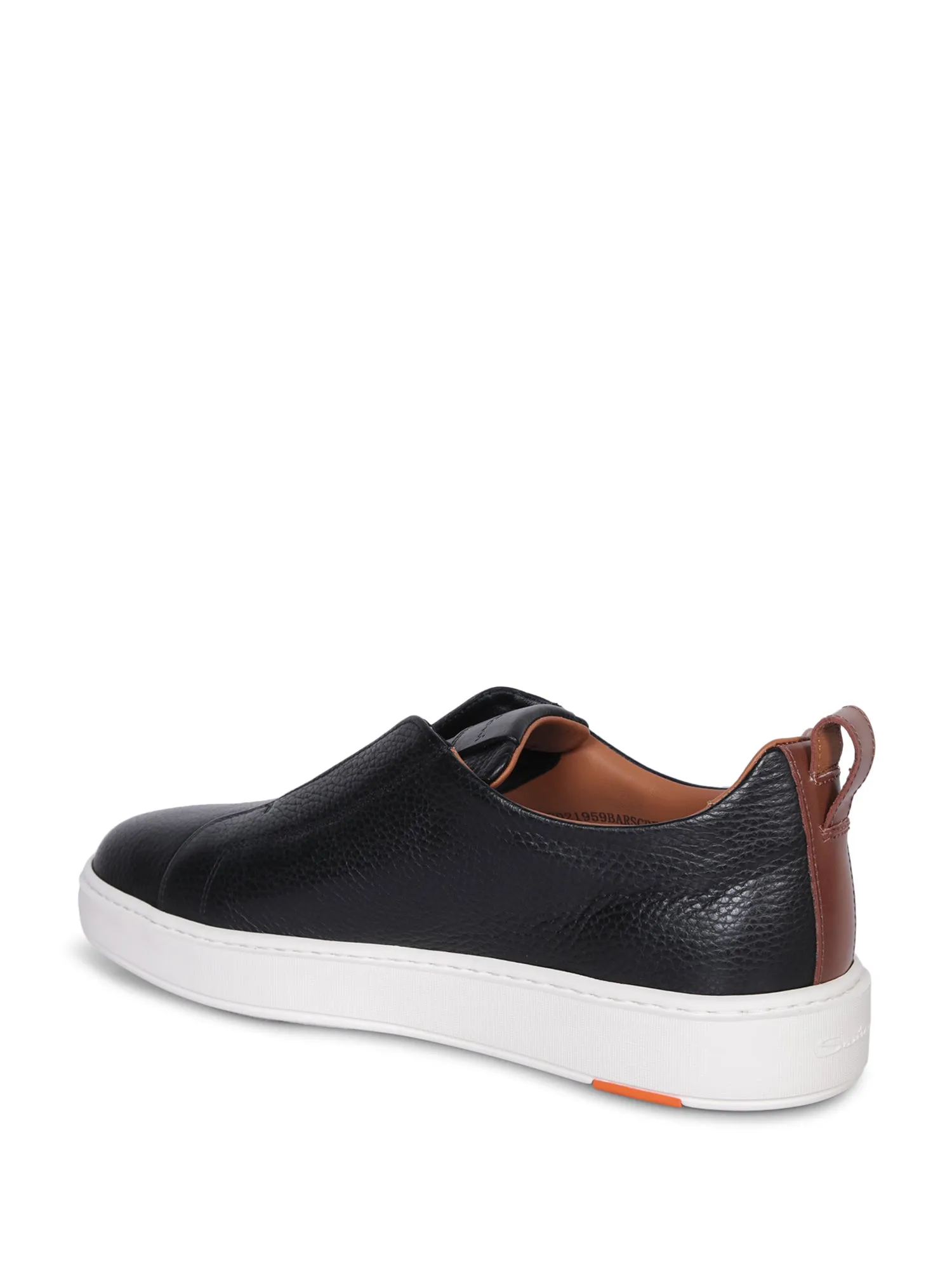 Victor Leather Slip-On Black Sneakers