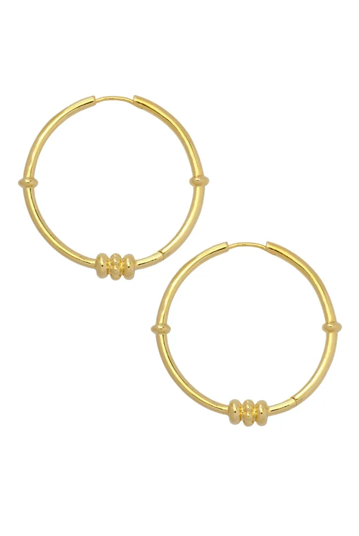 Vintage Hoops In Gold