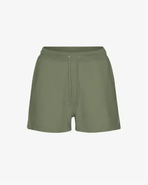 Women Organic Sweatshorts - Dusty Olive