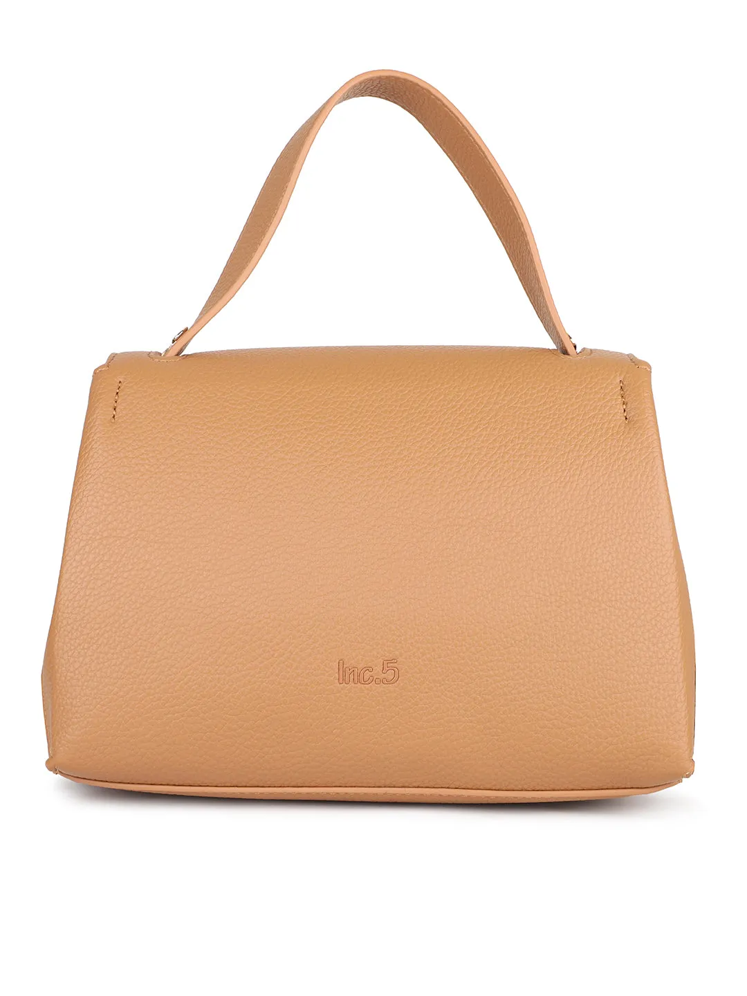 Women Tan Structured Shoulder Bag