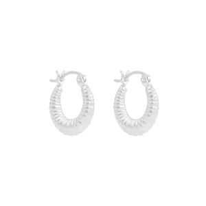 Yolanda Hoop Earrings - Sterling Silver