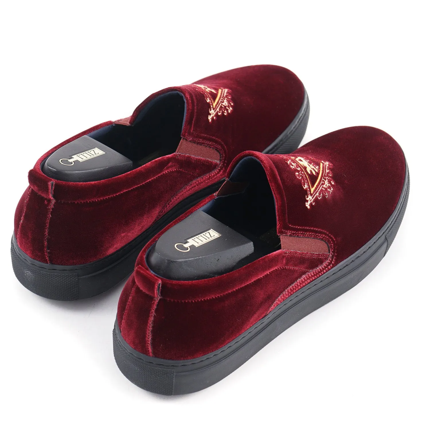 Zilli Velvet Slip-On Sneakers