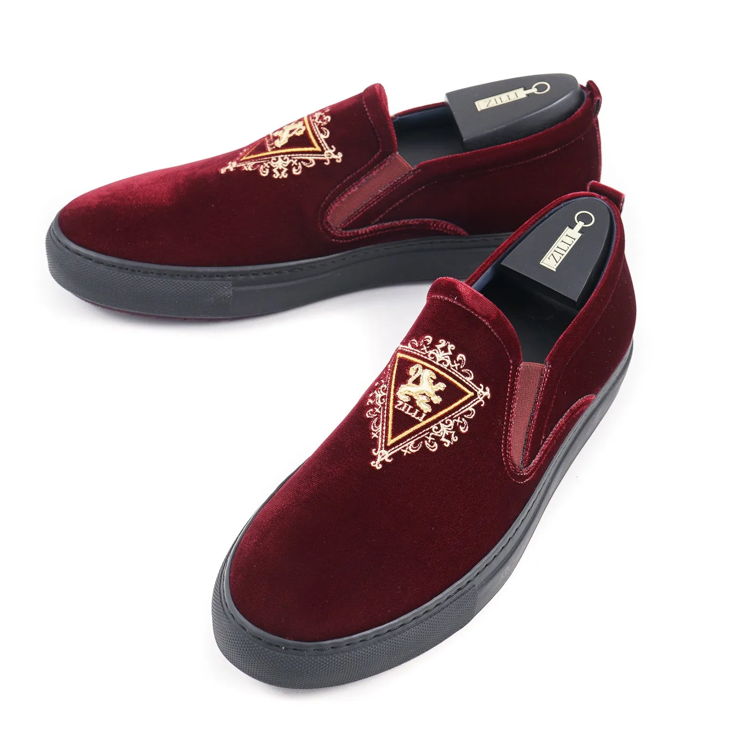 Zilli Velvet Slip-On Sneakers